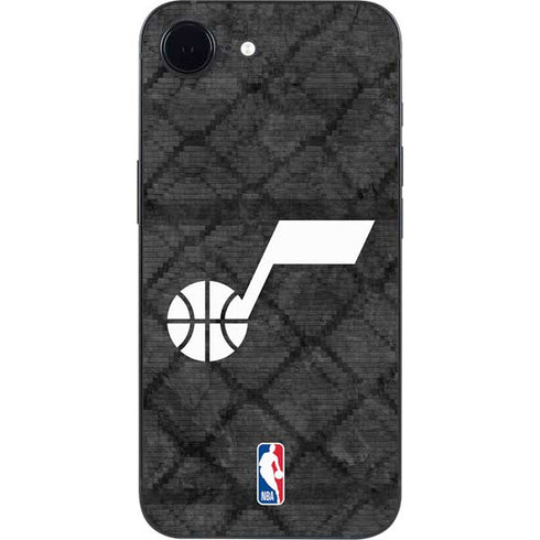 NBA Utah Jazz Black Rust iPhone 16e Skin